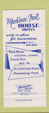Matchbook Cover - Mackinac Trail House Motel Piconning MI 30 Strike
