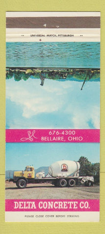Matchbook Cover - Delta Concrete Bellaire OH 30 Strike