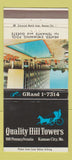 Matchbook Cover - Quality Hill Towers Kansas City MO 30 Strike