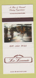 Matchbook Cover - Ristorante La Locanda Edgemont PA 30 Strike