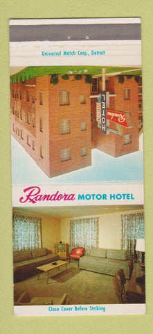 Matchbook Cover - Randora Motor Hotel  30 Strike