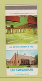 Matchbook Cover - Lee Savings Bank MA 30 Strike