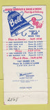 Matchbook Cover - Bell Cleaners Laundry Cleveland? WEAR 30 Strike