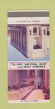 Matchbook Cover - First National Bank and Trust Schuylkill Haven PA 30 Strike