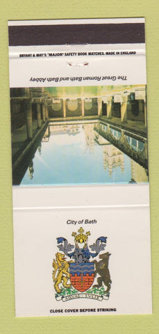 Matchbook Cover - City of Bath UK England 30 Strike