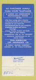 Matchbook Cover Arthur Engelberg Canton OH Pan American Life Insurance 30 Strike