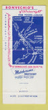 Matchbook Cover - Bonvechio's of Wainwright Restaurant OH 30 Strike