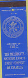 Matchbook Cover - Merchants National Bank Syracuse
