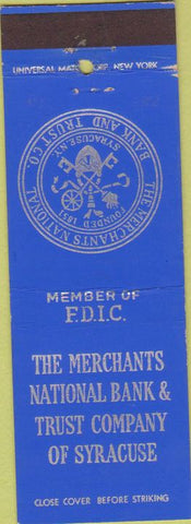 Matchbook Cover - Merchants National Bank Syracuse