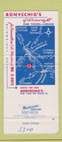 Matchbook Cover - Bonvechio's Restaurant Wainright OH 30 Strike