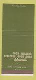 Matchbook Cover - Fort Shafter Officers' Open Mess Hawaii 30 Strike