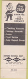 Matchbook Cover - Eaton National Bank Trust Easton PA