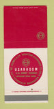 Matchbook Cover - Usarhoom US Army Hawaii Mess  30 Strike