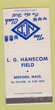 Matchbook Cover - NCO Club LG Hanscom Field Bedford MA 30 Strike