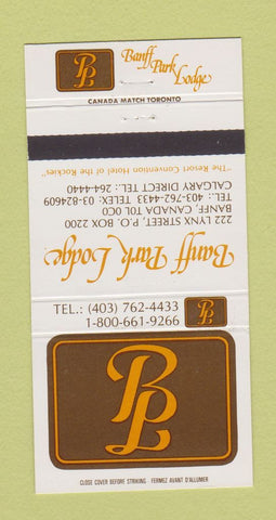 Matchbook Cover - Banff Park Lodge AB 30 Strike