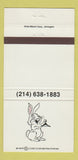Matchbook Cover - Robert Prujan Dallas TX Rabbit 30 Strike