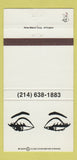 Matchbook Cover - Robert Prujan Dallas TX Eyes 30 Strike