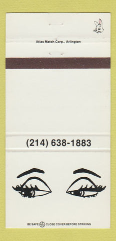Matchbook Cover - Robert Prujan Dallas TX Eyes 30 Strike