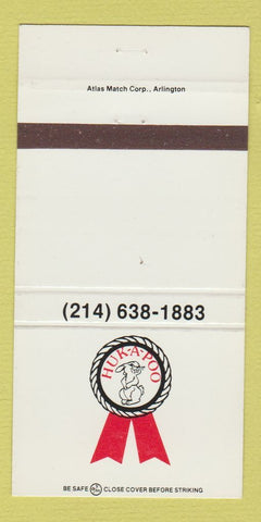 Matchbook Cover - Robert Prujan Dallas TX Huk A Poo 30 Strike