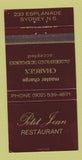 Matchbook Cover - Palace Grill Moncton NB 30 Strike