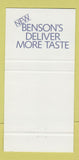 Matchbook Cover - Benson's Cigarettes 30 Strike