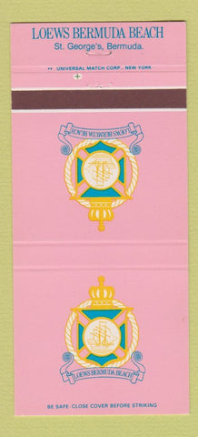 Matchbook Cover - Loews Bermuda Beach St George's Bermuda 30 Strike