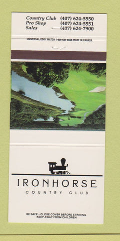 Matchbook Cover - Irnhorse Country Club West Palm Beach FL 30 Strike