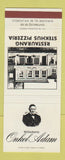 Matchbook Cover - Restaurant Onkel Adam Pizza WEAR 30 Strike