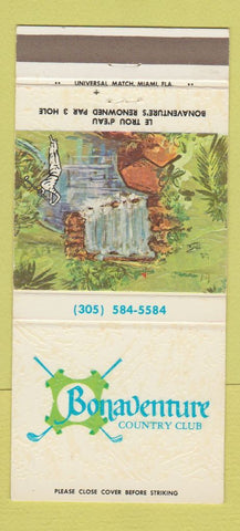Matchbook Cover - Bonaventure Country Club  30 Strike