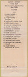 Matchbook Cover - The Round Table Burlingame CA