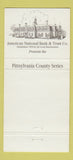 Matchbook Cover - American National Bank and Trust Pittsylvania  30 Strike