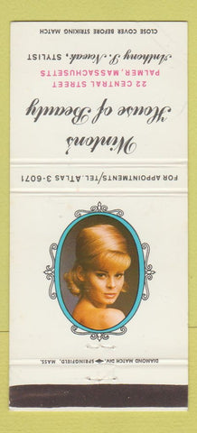 Matchbook Cover - Winton's House of Beauty salon Palmer MA girlie  30 Strike