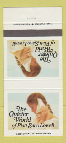 Matchbook Cover - Quieter World of Platt Saco Lowell Greenville SC  30 Strike