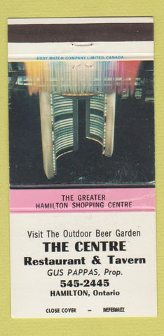 Matchbook Cover - Centre Restaurant Tavern Hamilton ON WEAR 30 Strike