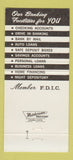 Matchbook Cover - 1st National Bank Rosenberg TX 30 Strike