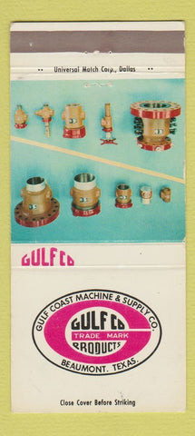 Matchbook Cover - Gulf Coast Machinery and Supply Beaumont TX  30 Strike