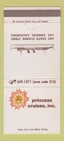 Matchbook Cover - Princess Cruises Los Angeles CA 30 Strike
