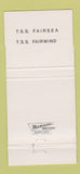 Matchbook Cover - Sitmar Cruises 30 Strike