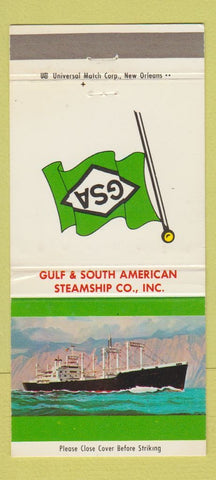 Matchbook Cover - Sulf and South American Steamship Company 30 Strike