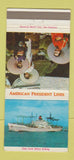 Matchbook Cover - American President Lines shipping 30 Strike