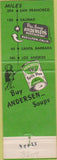 Matchbook Cover - Andersen's Pea Soup Buellton CA
