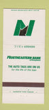 Matchbook Cover - Northeastern Bank of PA Wilkes Barre Scranton 30 Strike