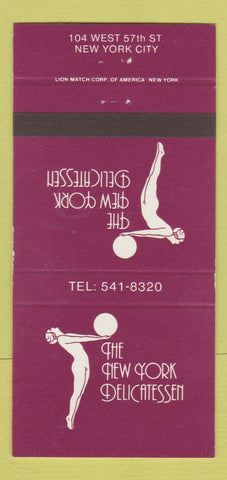Matchbook Cover - News York Deli New York City girlie 30 Strike
