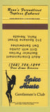 Matchbook Cover - Spice House Strip Club Reno NV 30 Strike