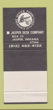 Matchbook Cover - Jasper Desk Company Jasper IN office furniture 30 Strike