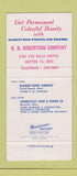 Matchbook Cover - Robertson Porcelain Enamel Dayton OH 30 Strike