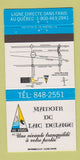 Matchbook Cover - Manoir Du Lac Delage Quebec QC 30 Strike