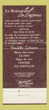 Matchbook Cover - La Lagune Restaurant Genval Belgium 30 Strike