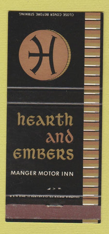 Matchbook Cover - Hearth and Embers Motor Inn 30 Strike