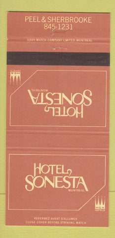 Matchbook Cover - Hotel Sonesta Montreal QC 30 Strike
